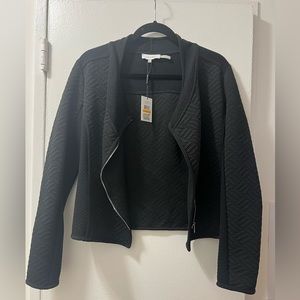 !!! Calvin Klein Black Quilted Zip Up Jacket, SZ SM